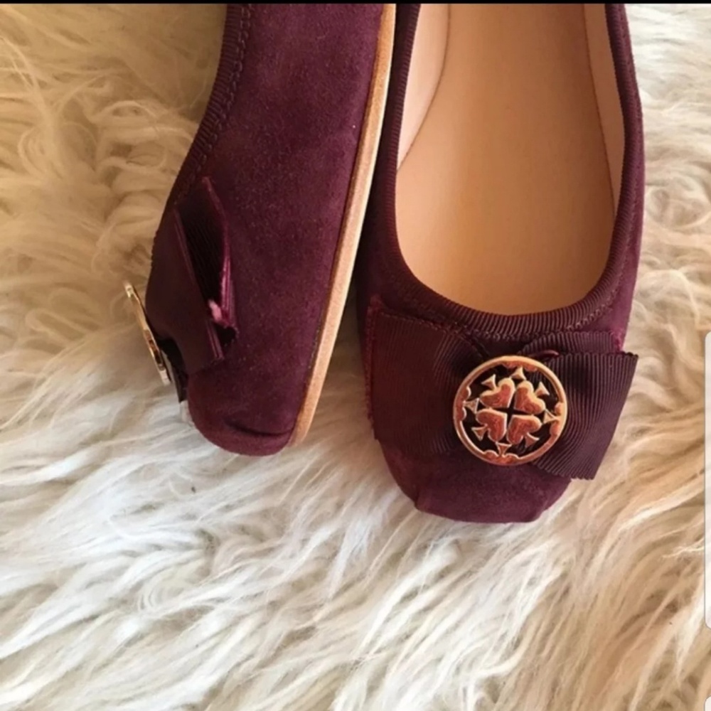 Sz 6 Kate spade Burgundy flats
